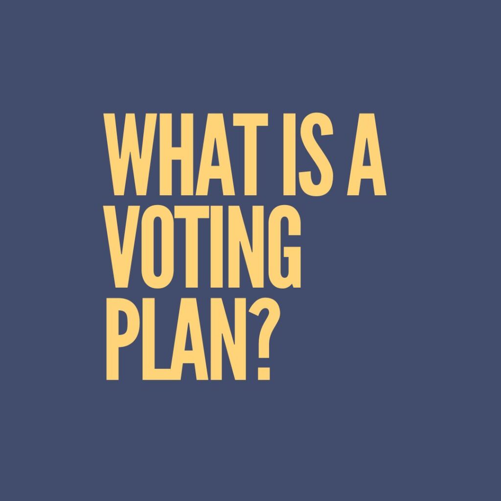 What is a voting plan?