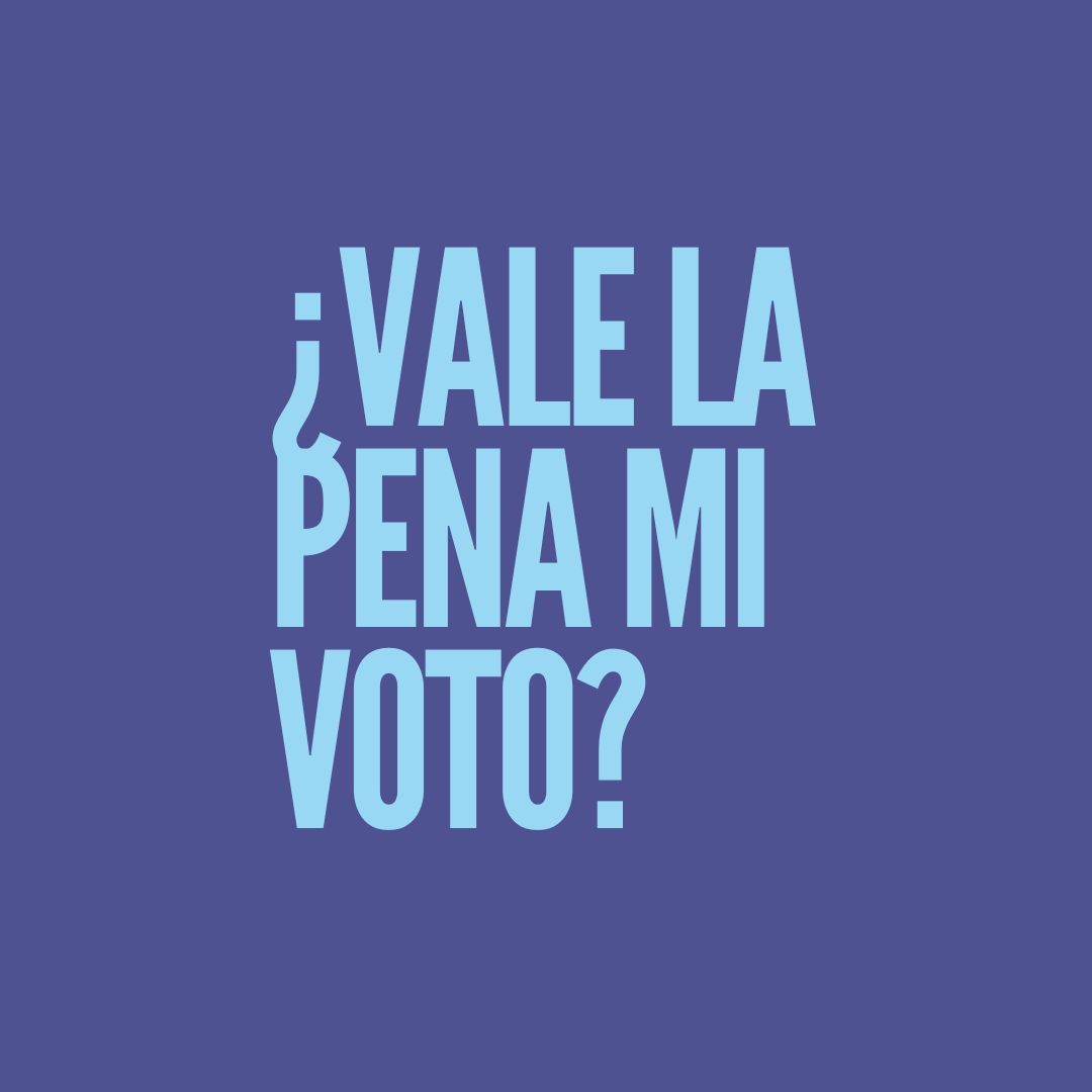 ¿Vale la pena mi voto?