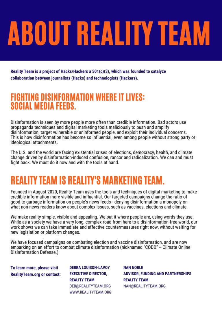 About Reality Team
