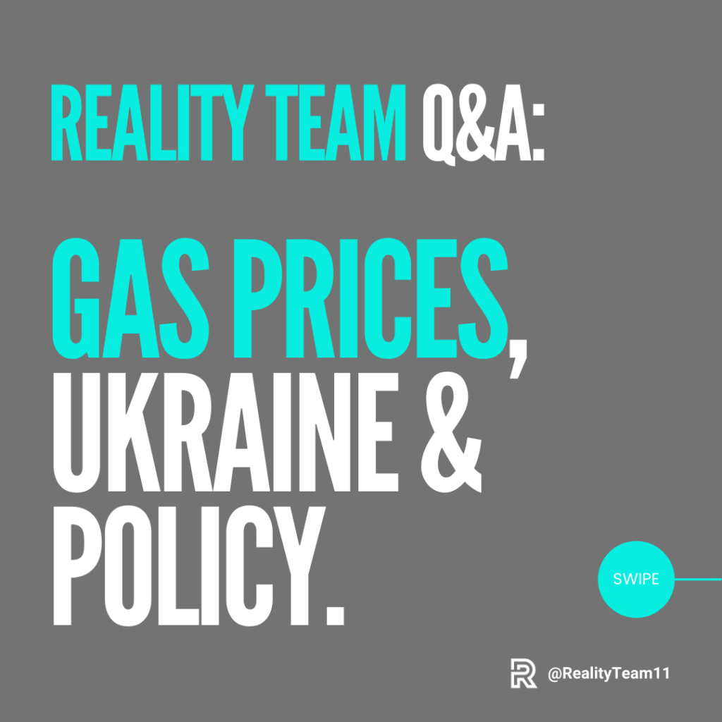 Gas Prices, Ukraine, and Policy