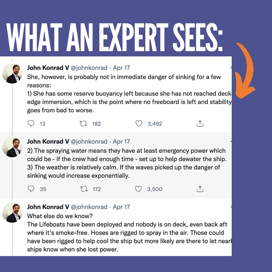 What an expert sees