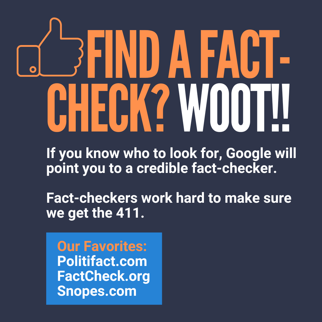 Find a fact-check? Good job.