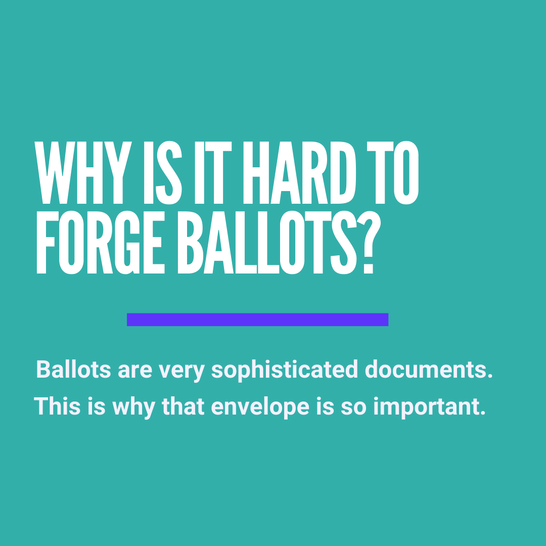 Why is it hard to forge ballots?