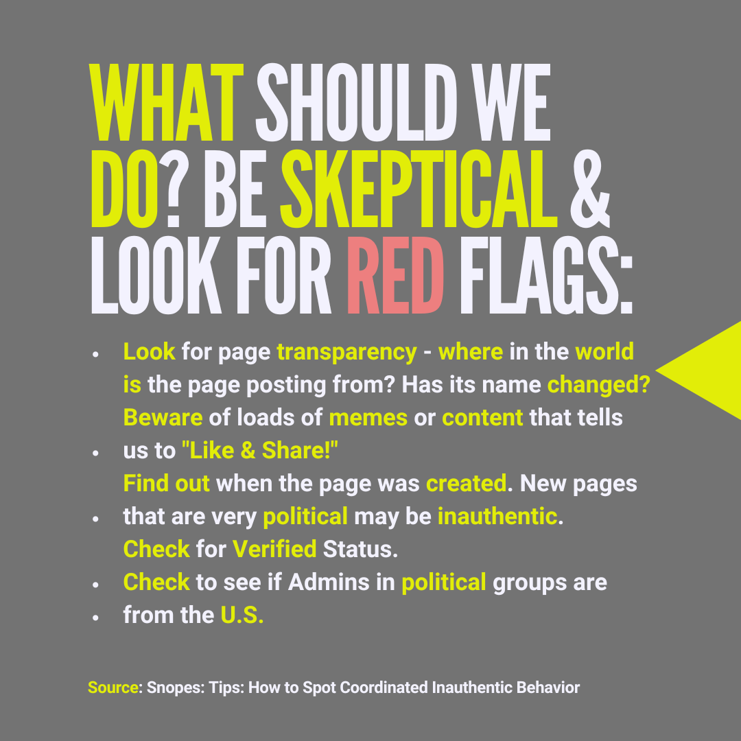 What should we do? Be skeptical and look for red flags.