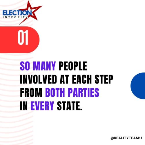 There are many people involved at each step from both parties in every state.