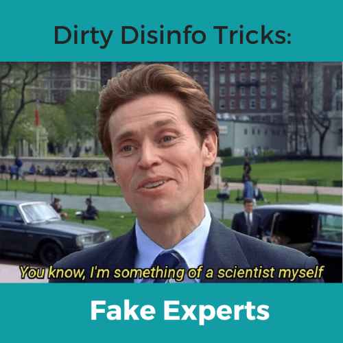 Dirty Disinfo Trick: Fake Experts