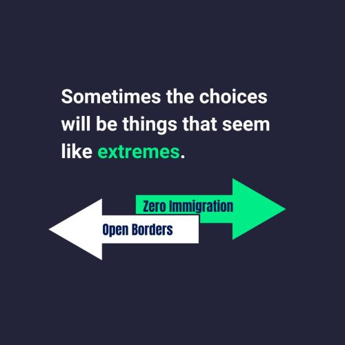 Sometimes the choices will be things that seem like extremes.