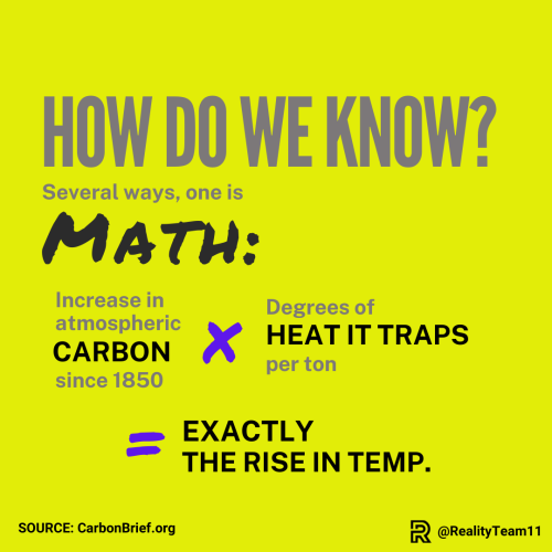 How do we know? Math.