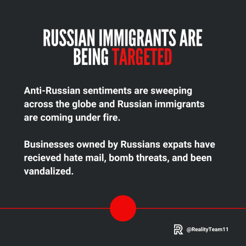Russian immigrants are being targeted.